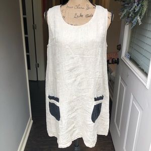 Camille & Co woman’s tan dress sz M